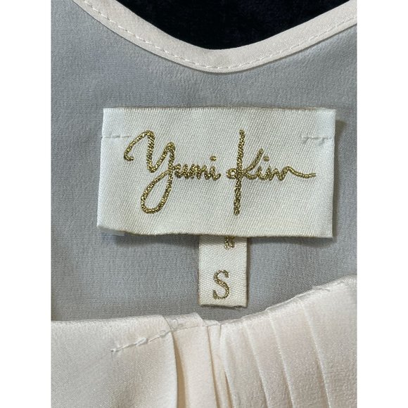 Yumi Kim Ivory Silk Ruffle Hem Cami Blouse Cream Size S - Picture 4 of 7